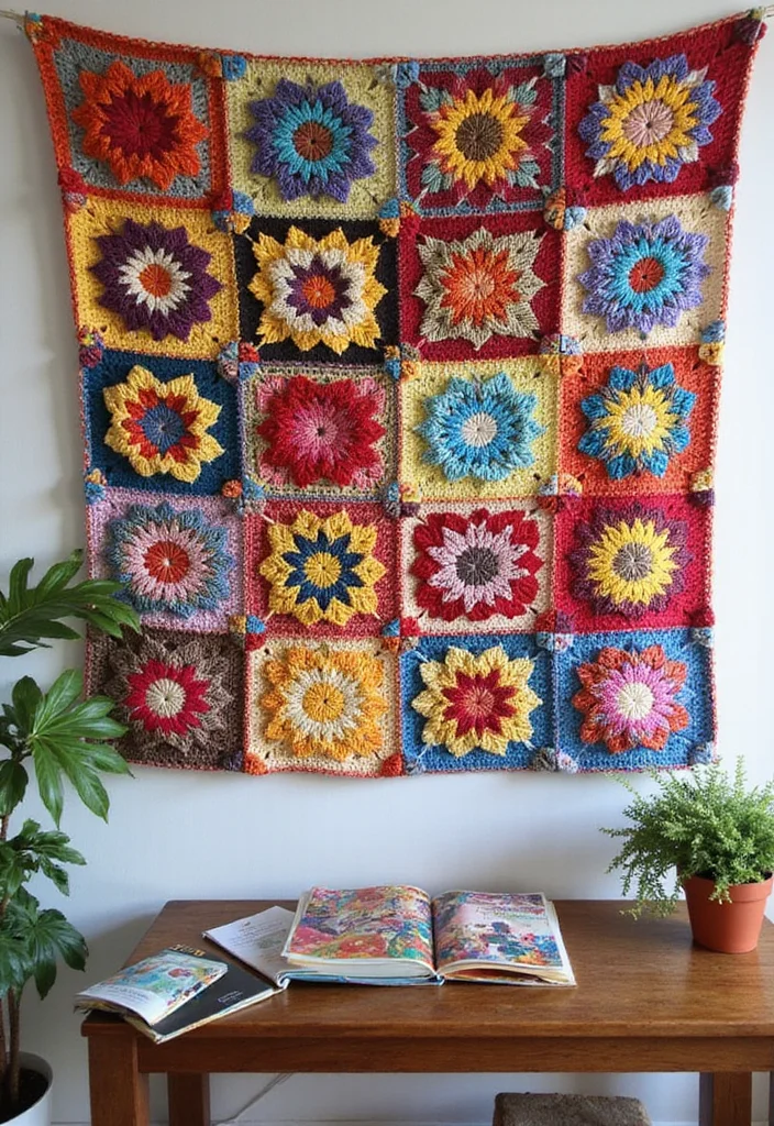 C2C Crochet Pattern Free: Corner-to-Corner Guide with 18 Colorful Visual Inspirations - 11. Patchwork Dreams