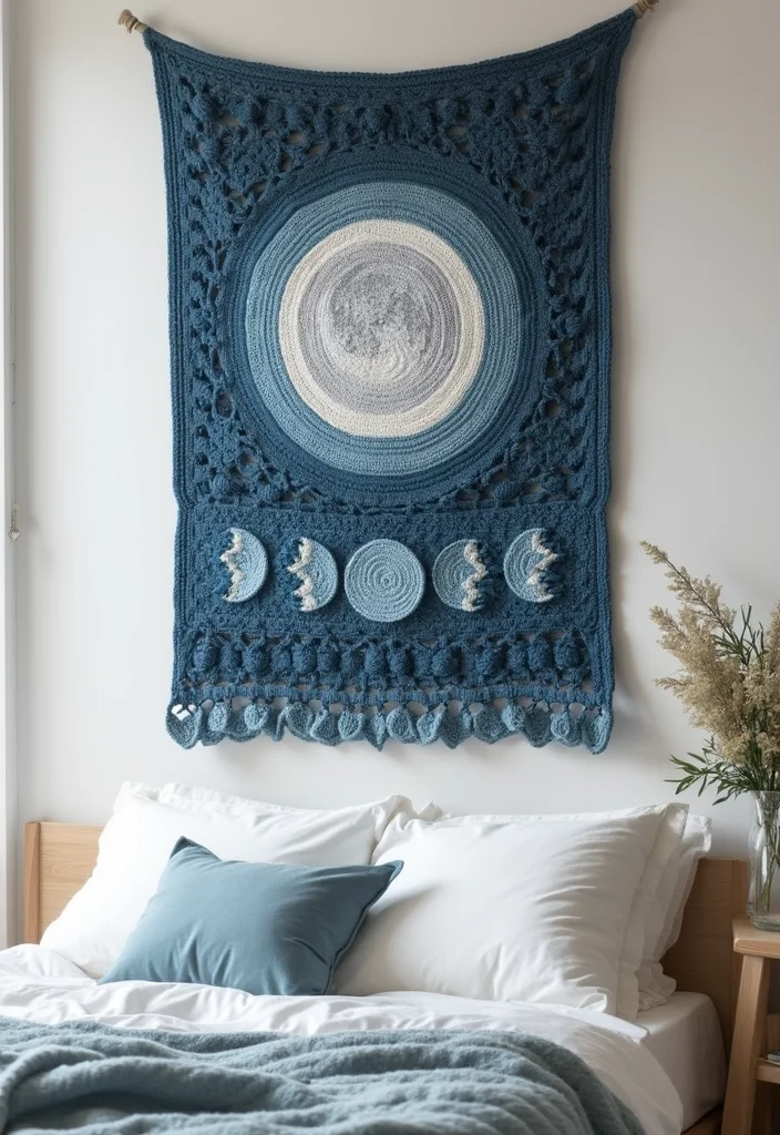 C2C Crochet Pattern Free: Corner-to-Corner Guide with 18 Colorful Visual Inspirations - 12. Mystical Moon Phases