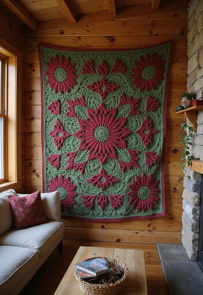 C2C Crochet Pattern Free: Corner-to-Corner Guide with 18 Colorful Visual Inspirations - 14. Cozy Cabin