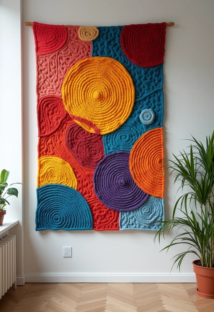 C2C Crochet Pattern Free: Corner-to-Corner Guide with 18 Colorful Visual Inspirations - 15. Artistic Abstract