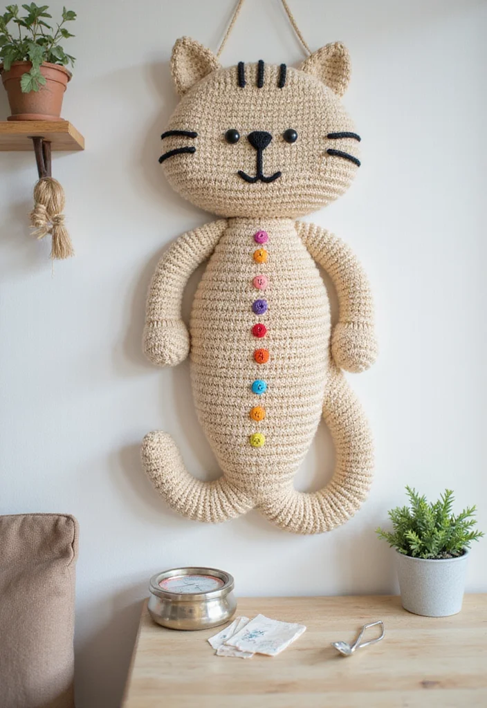 Cat Crochet Pattern Free: Adorable Feline Amigurumi Guide with 17 Playful Visual Inspirations - 14. Lovely Cat Growth Chart