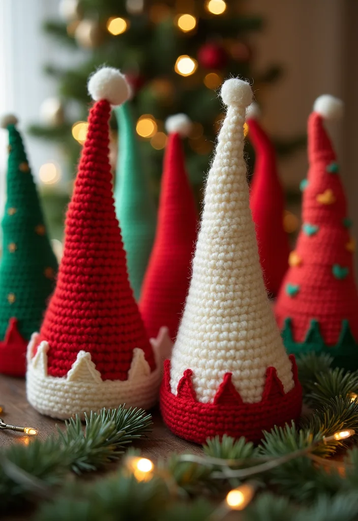 Christmas Crochet Patterns Free: Festive DIY Guide with 19 Holiday Visual Inspirations - 10. Magical Elf Hats
