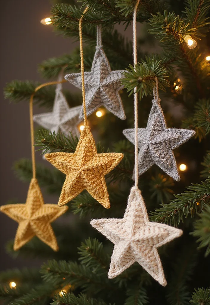 Christmas Crochet Patterns Free: Festive DIY Guide with 19 Holiday Visual Inspirations - 12. Cheerful Holiday Stars