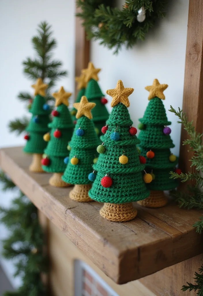 Christmas Crochet Patterns Free: Festive DIY Guide with 19 Holiday Visual Inspirations - 2. Festive Christmas Trees