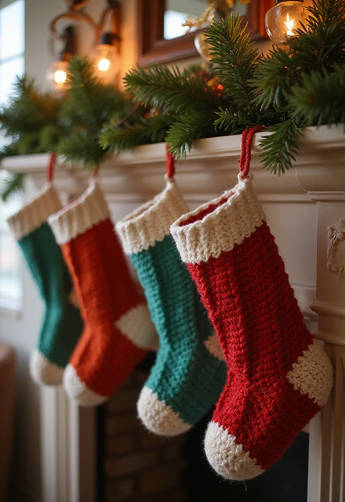 Christmas Crochet Patterns Free: Festive DIY Guide with 19 Holiday Visual Inspirations - 4. Cozy Crochet Stockings