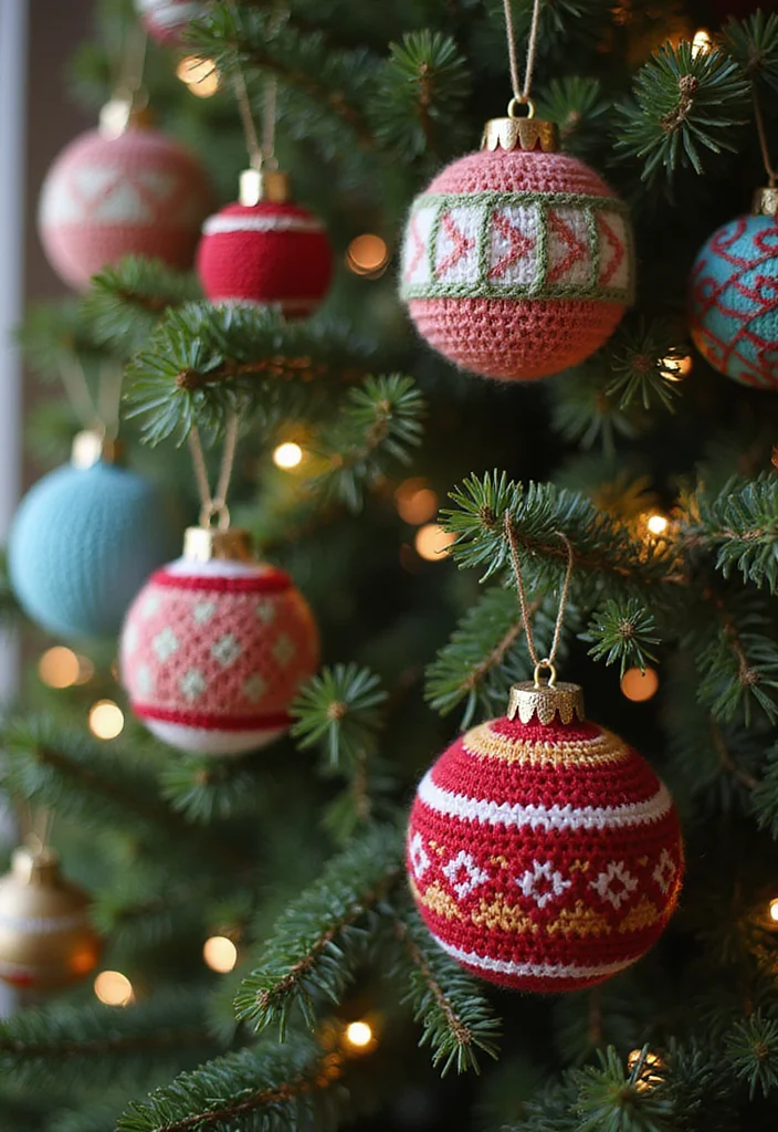 Christmas Crochet Patterns Free: Festive DIY Guide with 19 Holiday Visual Inspirations - 8. Lovely Christmas Baubles