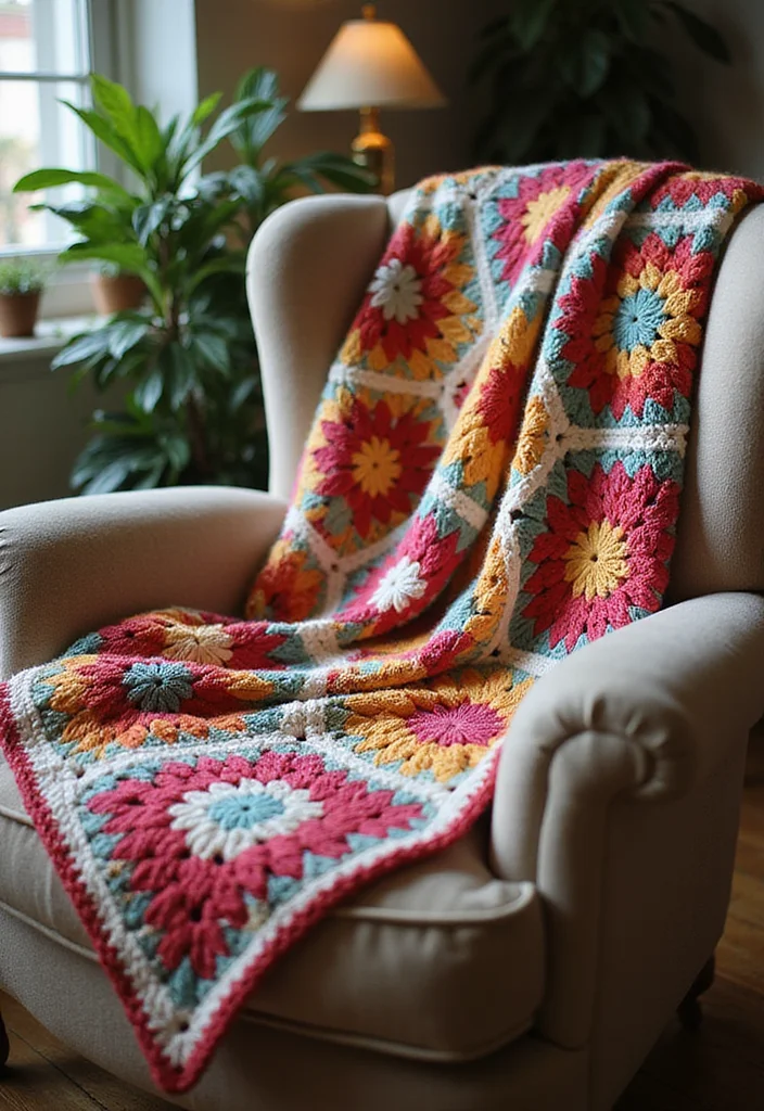 Crochet Afghan Patterns Free: Cozy Designs with 20 Warm Visual Inspirations to Spark Ideas - 1. The Boho Granny Square Blanket