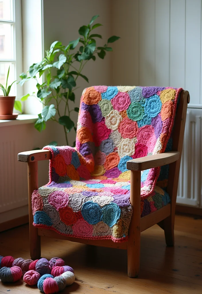 Crochet Afghan Patterns Free: Cozy Designs with 20 Warm Visual Inspirations to Spark Ideas - 3. Modern Mosaic Afghan