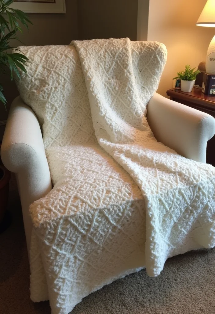 Crochet Afghan Patterns Free: Cozy Designs with 20 Warm Visual Inspirations to Spark Ideas - 9. Shell Stitch Afghan