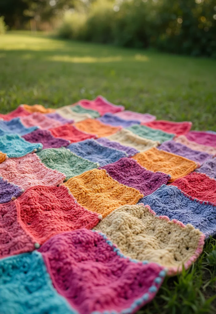 Crochet Blanket Patterns Free: Cozy Home Project Guide with 19 Warm Visual Inspirations - 11. Eco-Friendly T-Shirt Yarn
