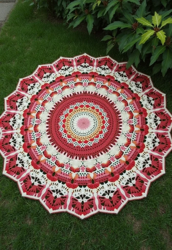 Crochet Blanket Patterns Free: Cozy Home Project Guide with 19 Warm Visual Inspirations - 12. Circular Cozy