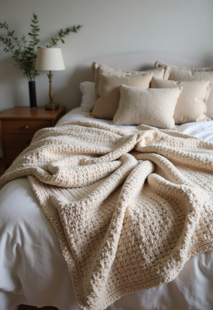Crochet Blanket Patterns Free: Cozy Home Project Guide with 19 Warm Visual Inspirations - 13. Textured Twists