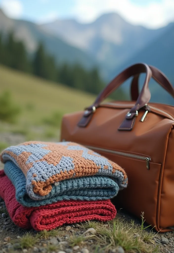 Crochet Blanket Patterns Free: Cozy Home Project Guide with 19 Warm Visual Inspirations - 17. Travel-Friendly Throws