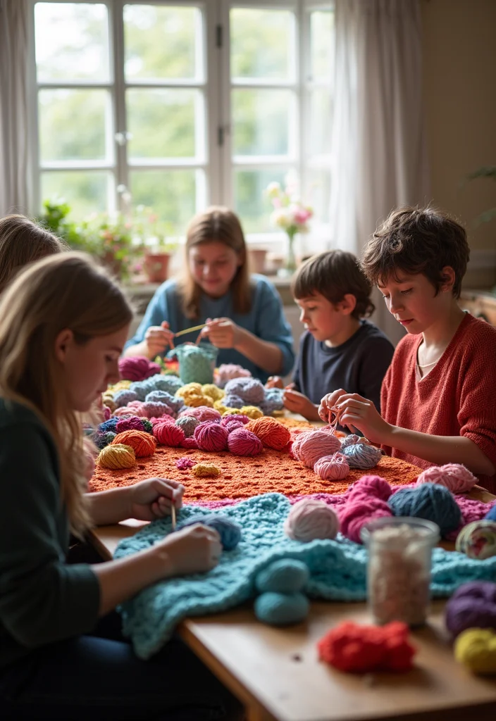 Crochet Blanket Patterns Free: Cozy Home Project Guide with 19 Warm Visual Inspirations - 19. Community Connection
