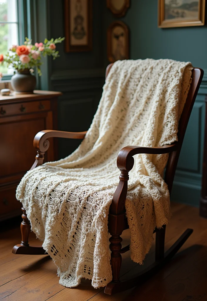Crochet Blanket Patterns Free: Cozy Home Project Guide with 19 Warm Visual Inspirations - 6. Vintage Vibes
