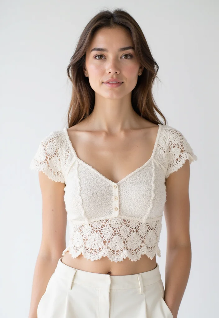 Crochet Blouse Free Pattern: Stylish Top Guide with 19 Modern Visual Inspirations - 3. Modern Minimalist Blouse
