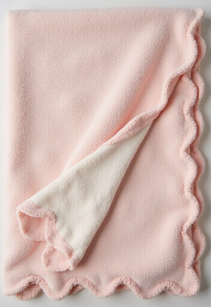 Crochet Borders for Blankets Guide with 18 Elegant Visual Inspirations - 18. Scalloped Edge