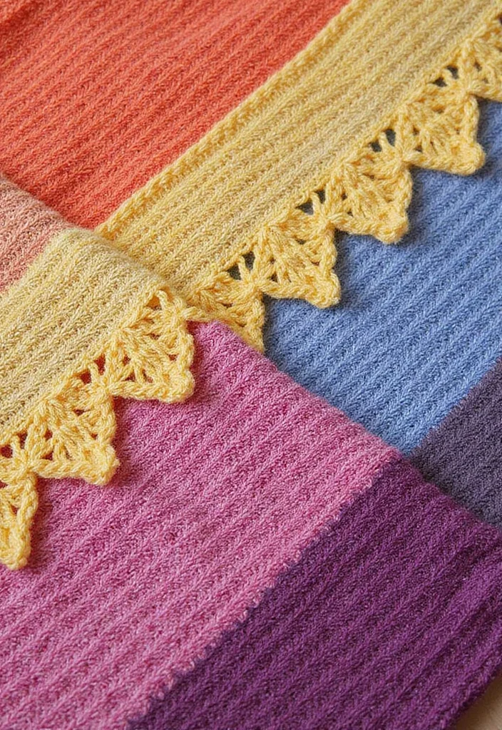 Crochet Borders for Blankets Guide with 18 Elegant Visual Inspirations - 2. Picot Edge