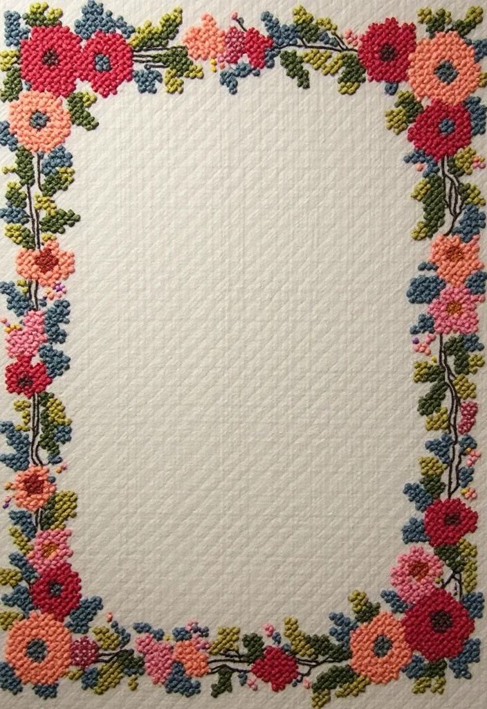 Crochet Borders for Blankets Guide with 18 Elegant Visual Inspirations - 8. Cross Stitch Border