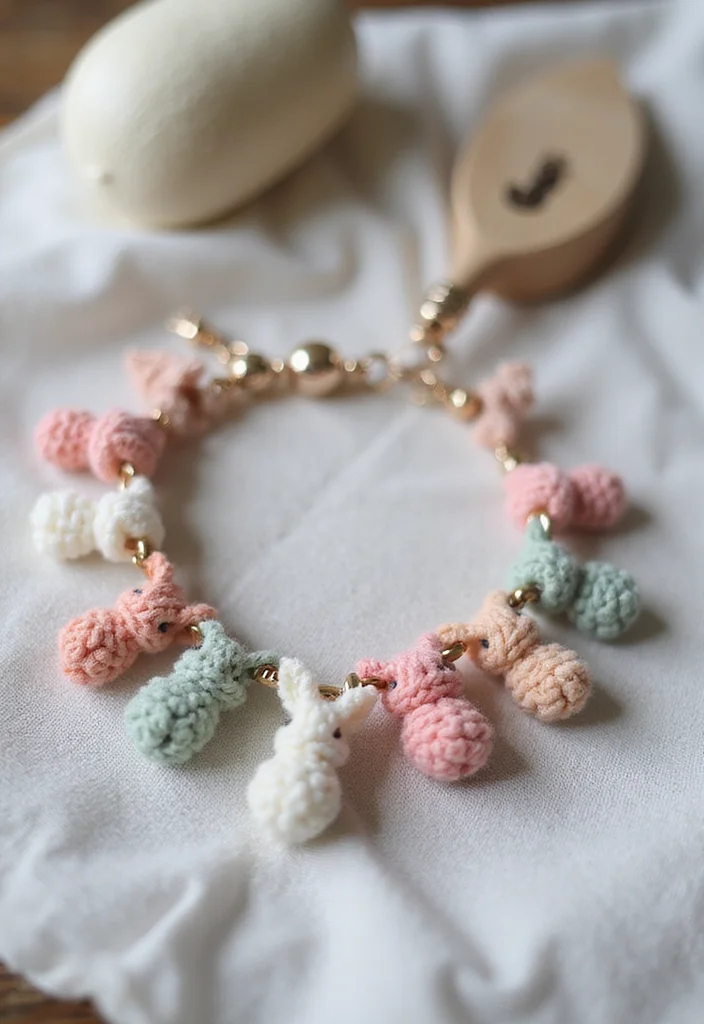 Crochet Bunny Pattern Free: Cute Amigurumi Guide with 18 Soft Visual Inspirations - 15. Bunny Charms for Jewelry