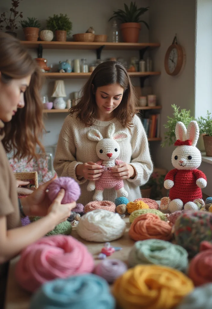 Crochet Bunny Pattern Free: Cute Amigurumi Guide with 18 Soft Visual Inspirations - 18. Bunny-Themed Workshops