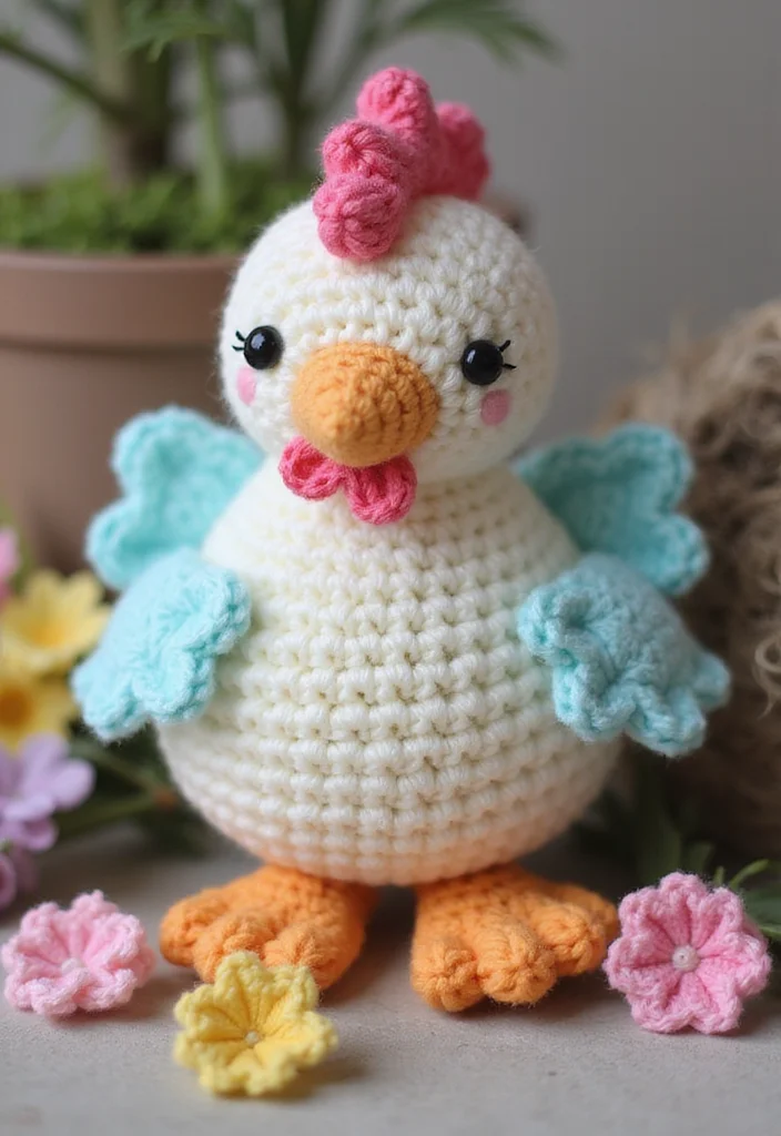 Crochet Chicken Pattern Free: Cute Farm Amigurumi Guide with 19 Fun Visual Inspirations - 1. Classic Crochet Hen