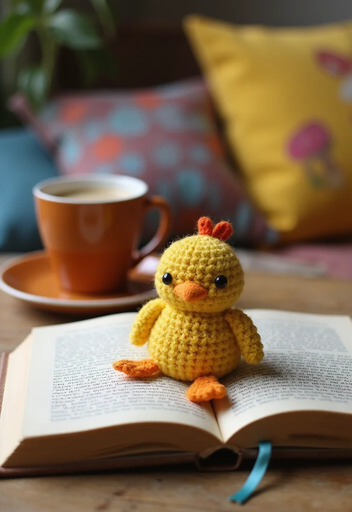 Crochet Chicken Pattern Free: Cute Farm Amigurumi Guide with 19 Fun Visual Inspirations - 11. Crochet Chicken Bookmark