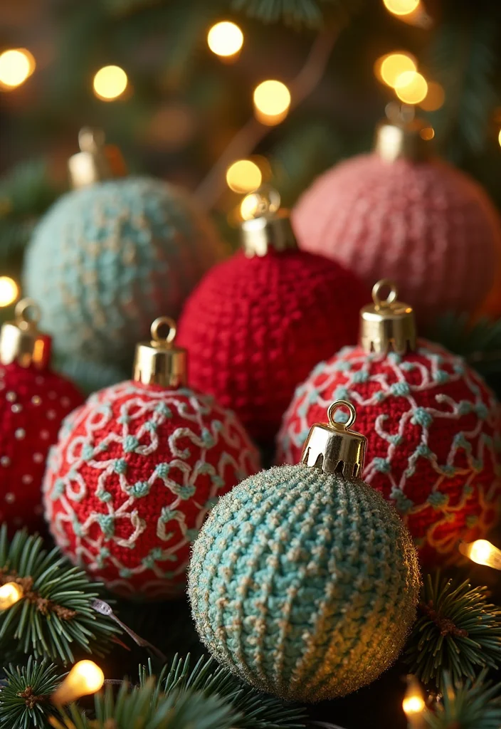 Crochet Christmas Ornaments Free: Holiday Décor Guide with 20 Festive Visual Inspirations - 11. Vintage Crochet Baubles
