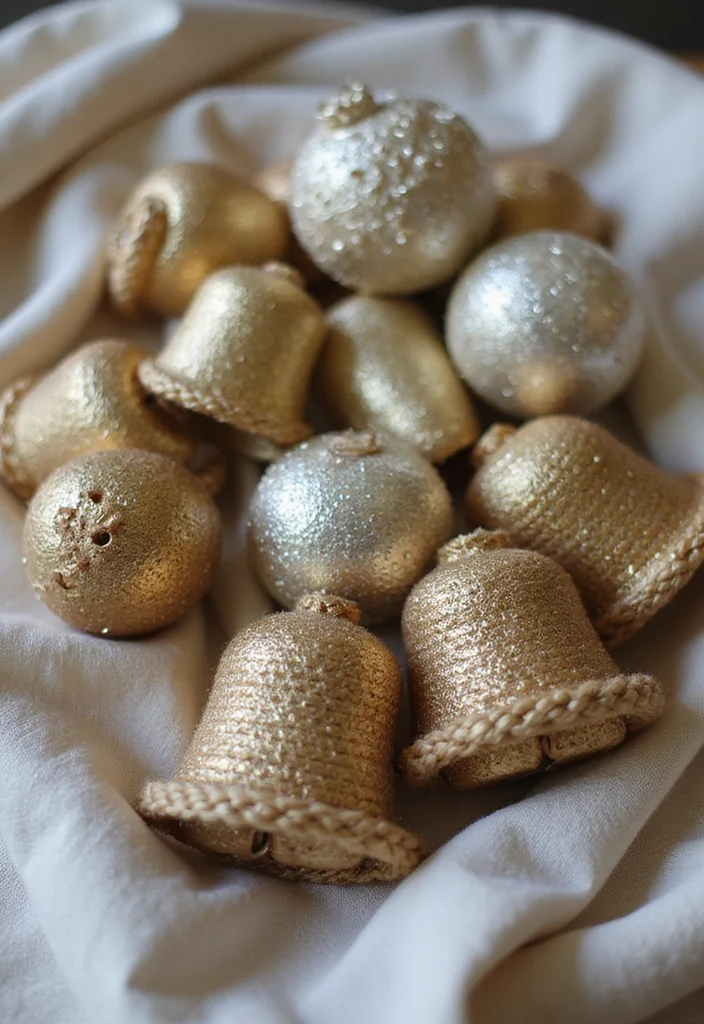 Crochet Christmas Ornaments Free: Holiday Décor Guide with 20 Festive Visual Inspirations - 13. Elegant Crochet Bells