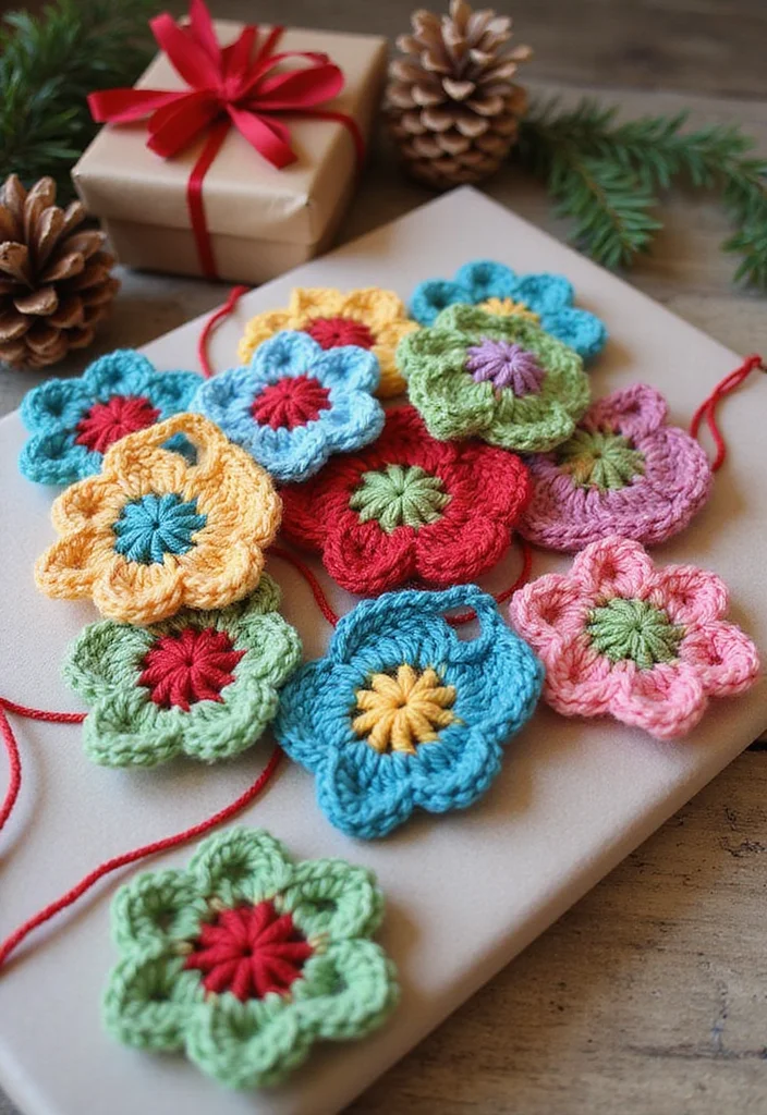 Crochet Christmas Ornaments Free: Holiday Décor Guide with 20 Festive Visual Inspirations - 18. Crochet Gift Tags