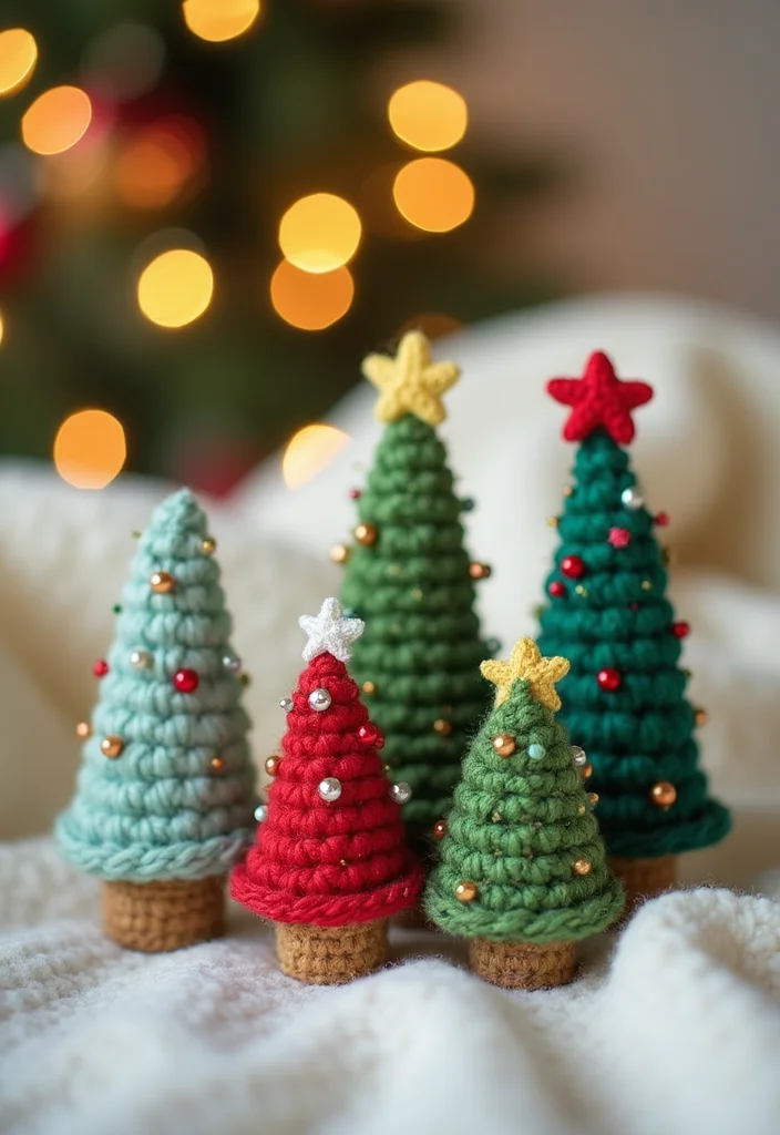 Crochet Christmas Ornaments Free: Holiday Décor Guide with 20 Festive Visual Inspirations - 2. Festive Crochet Christmas Trees