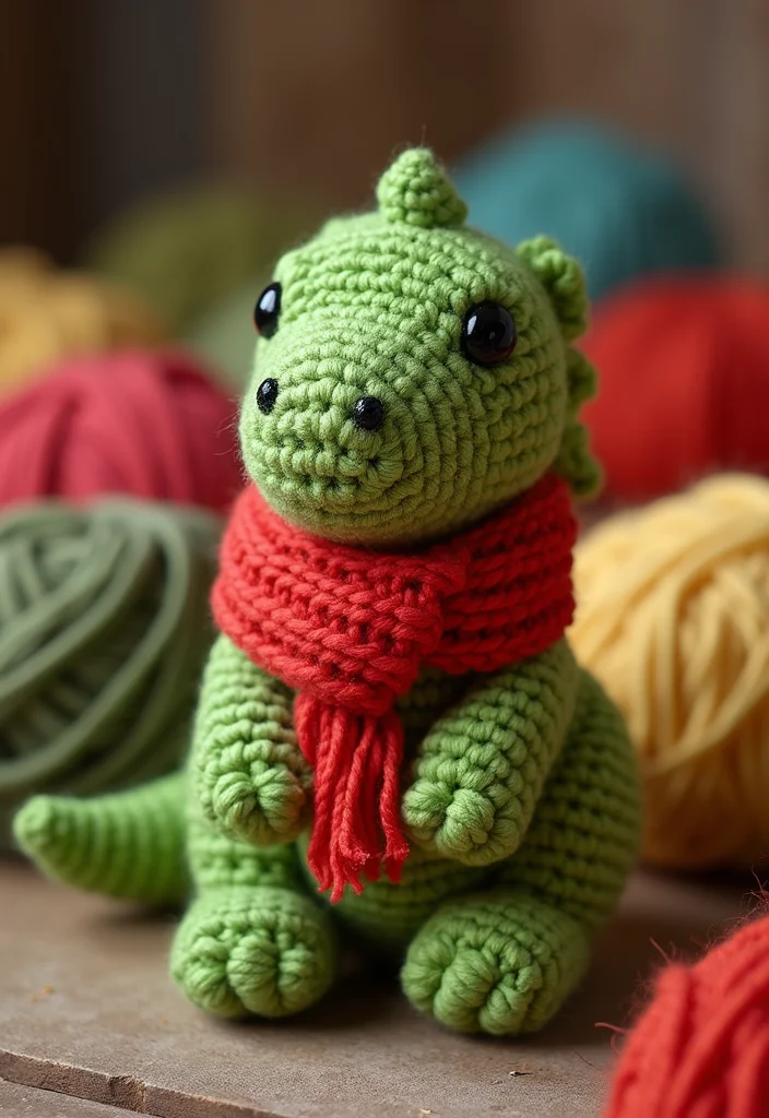 Crochet Dinosaur Pattern Free: Fun Amigurumi Guide with 18 Playful Visual Inspirations - 1. Cuddly T-Rex