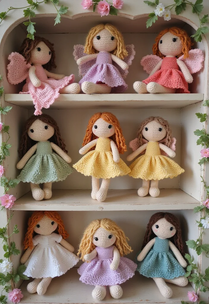 Crochet Dolls Free Patterns: Adorable Amigurumi Guide with 19 Cute Visual Inspirations - 1. Whimsical Fairy Dolls