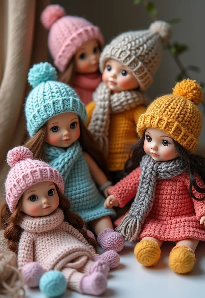 Crochet Dolls Free Patterns: Adorable Amigurumi Guide with 19 Cute Visual Inspirations - 13. Doll Accessories for Added Charm