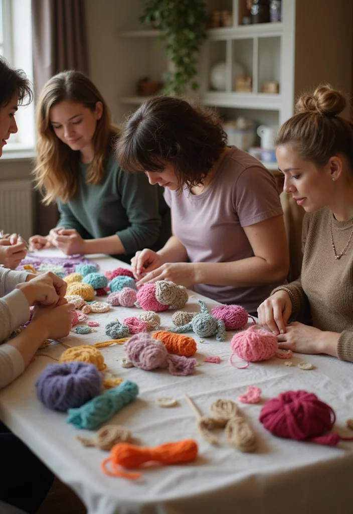 Crochet Dolls Free Patterns: Adorable Amigurumi Guide with 19 Cute Visual Inspirations - 16. Collaborative Crochet Projects