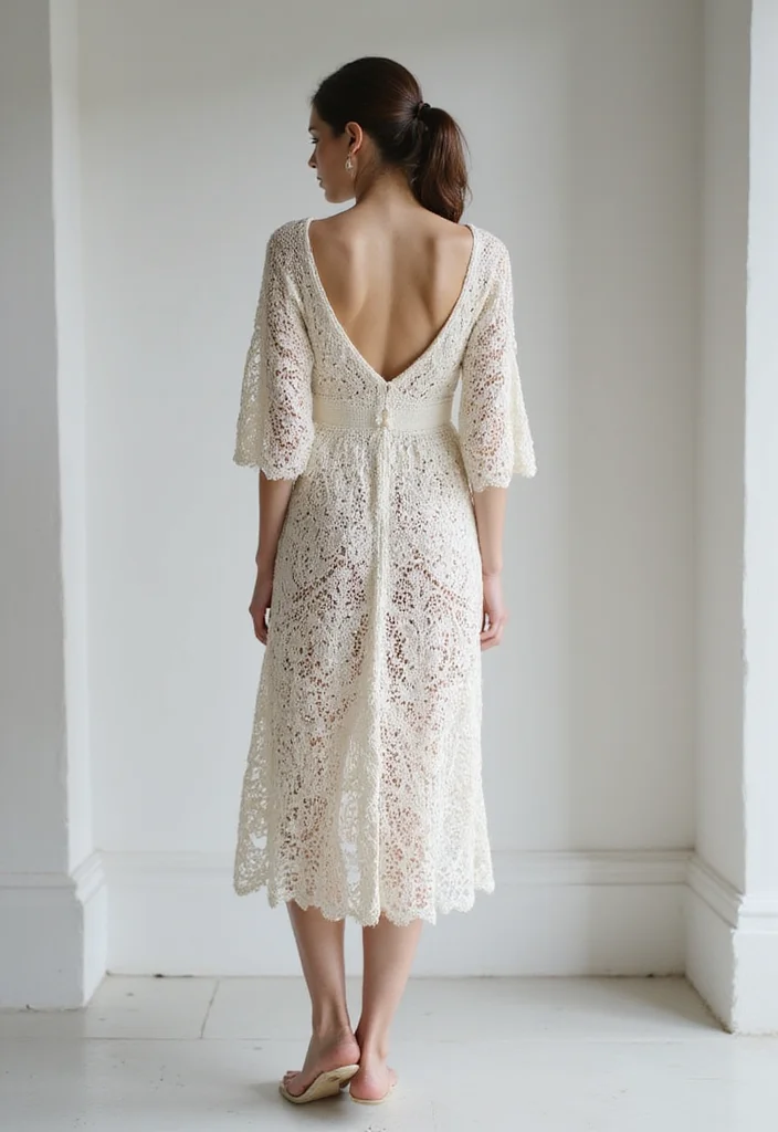 Crochet Dress Pattern Free: A Complete Step-by-Step Guide with 20 Stunning Visual Inspirations - 14. Sophisticated Tunic Crochet Dress