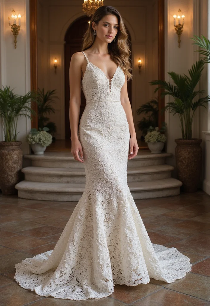 Crochet Dress Pattern Free: A Complete Step-by-Step Guide with 20 Stunning Visual Inspirations - 17. Elegant Crochet Mermaid Dress