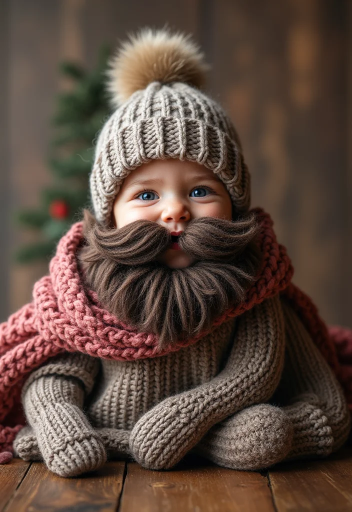 Crochet Gifts for Men: Practical Handmade Ideas with 17 Masculine Visual Inspirations - 11. Crochet Beard Beanie