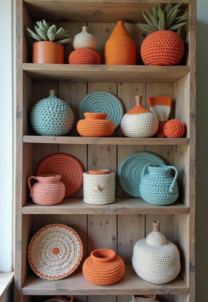 Crochet Gifts for Men: Practical Handmade Ideas with 17 Masculine Visual Inspirations - 17. Crochet Home Decor Accents