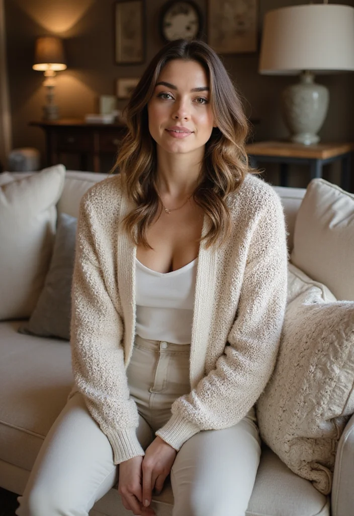 Crochet Granny Square Cardigan Guide with 20 Creative Visual Inspirations - 2. Neutral Tones for Serenity