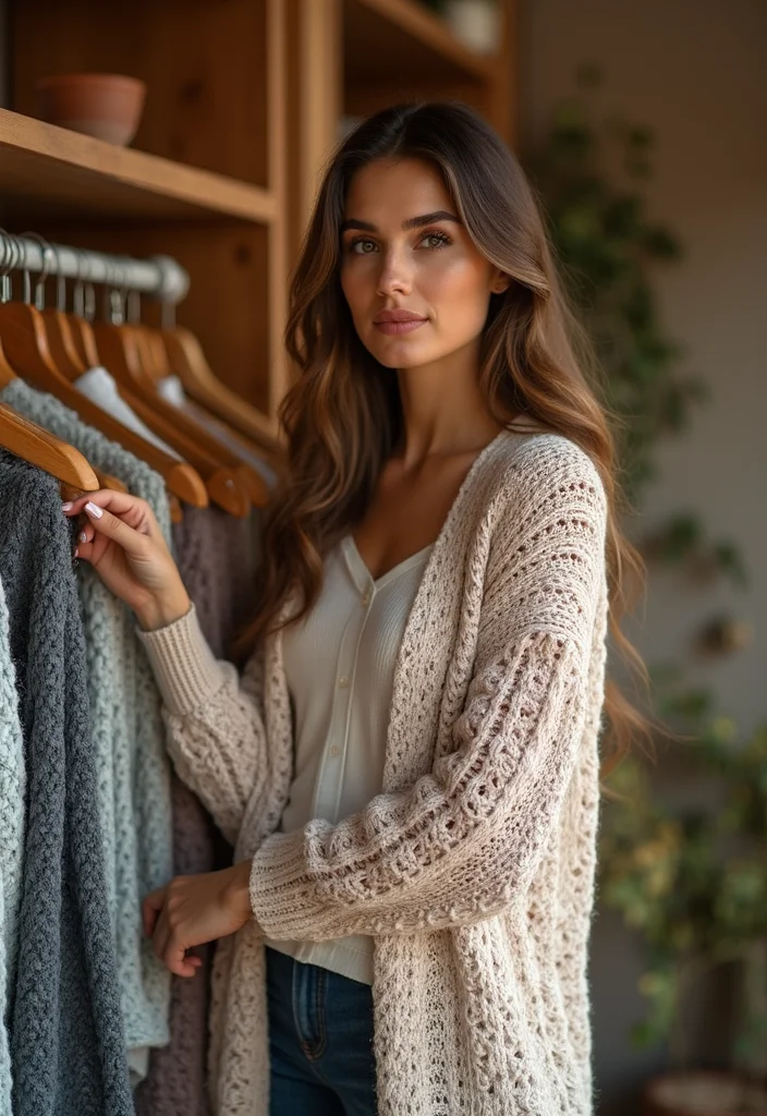 Crochet Granny Square Cardigan Guide with 20 Creative Visual Inspirations - 9. Textured Layers