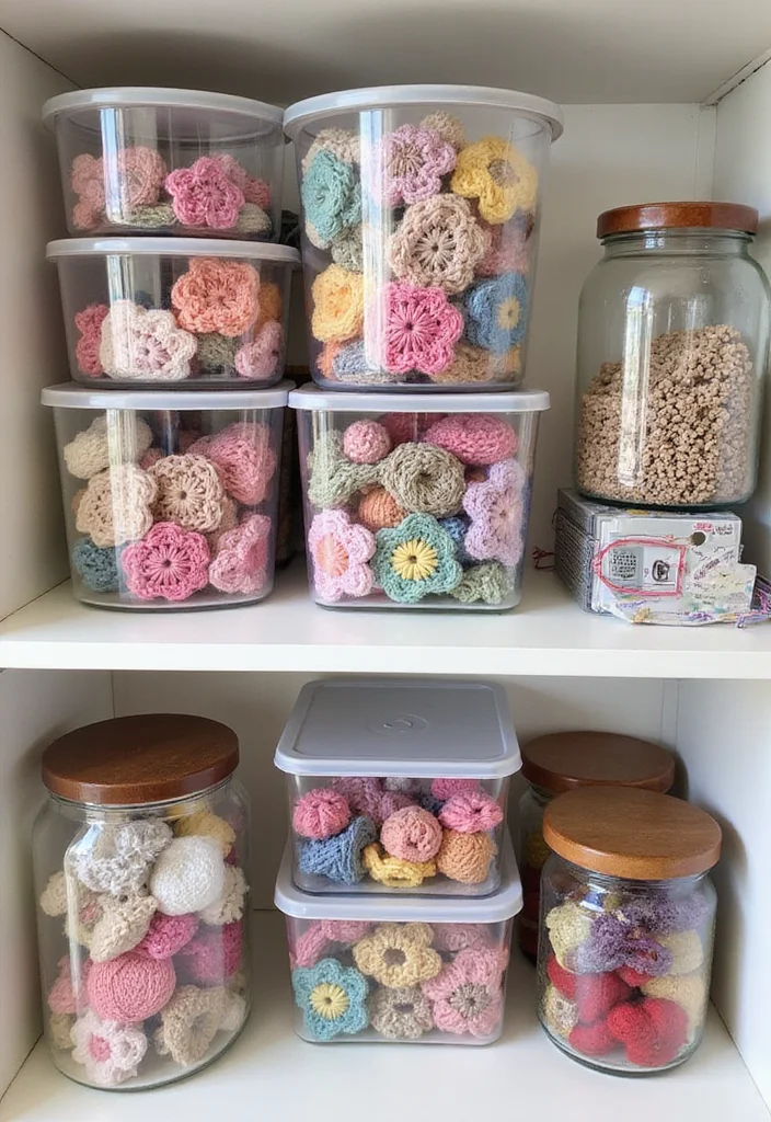 Crochet Granny Square Pattern: Classic Design Guide with 20 Timeless Visual Inspirations - 20. Creative Ways to Store Your Granny Squares