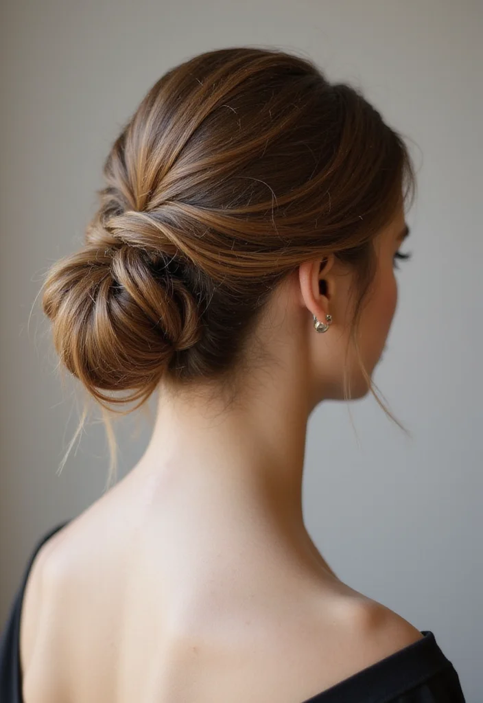 Crochet Hair Styles Freetress Guide: 20 Trendy Visual Inspirations - 11. Elegant Chignon