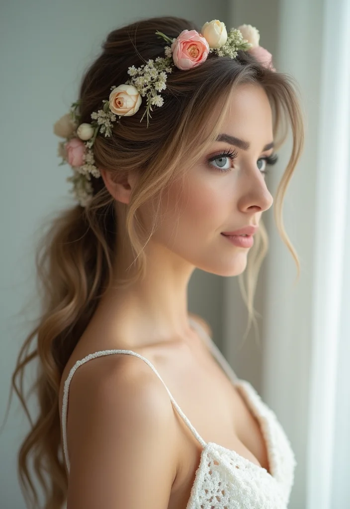 Crochet Hair Styles Freetress Guide: 20 Trendy Visual Inspirations - 5. Half-Up, Half-Down Styles