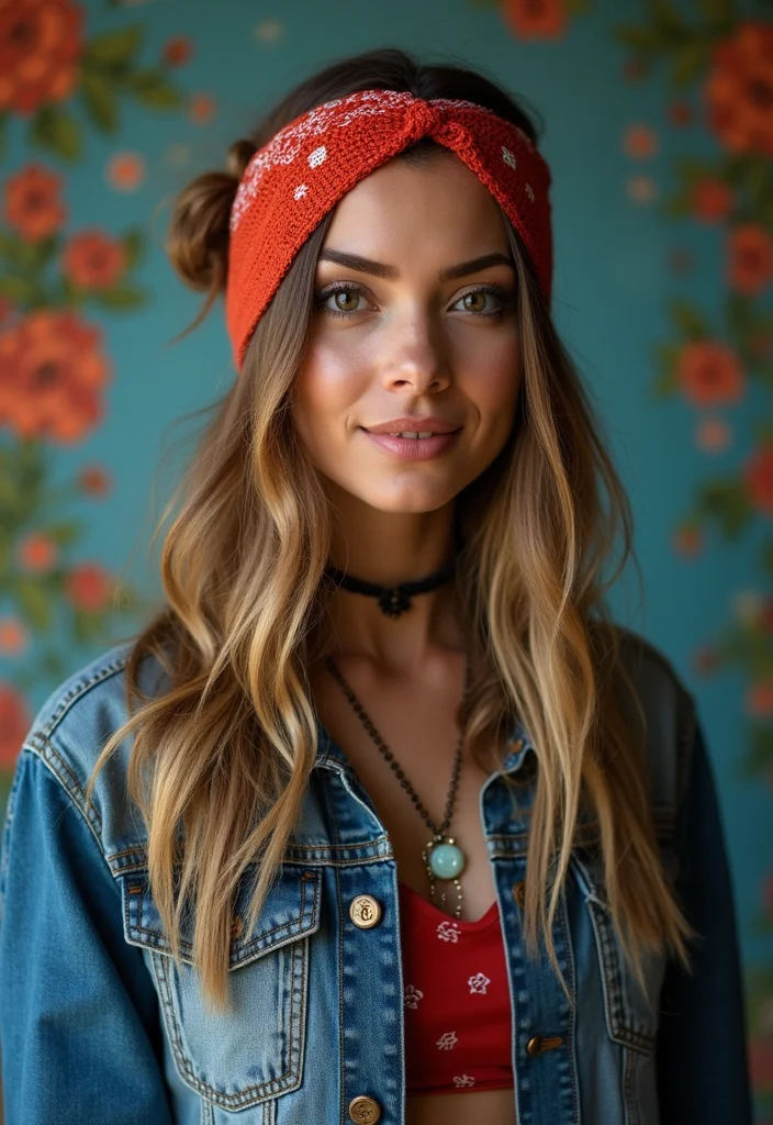 Crochet Headband Pattern Free: Easy DIY Guide with 17 Charming Visual Inspirations - 10. Edgy Crochet Bandana Headband