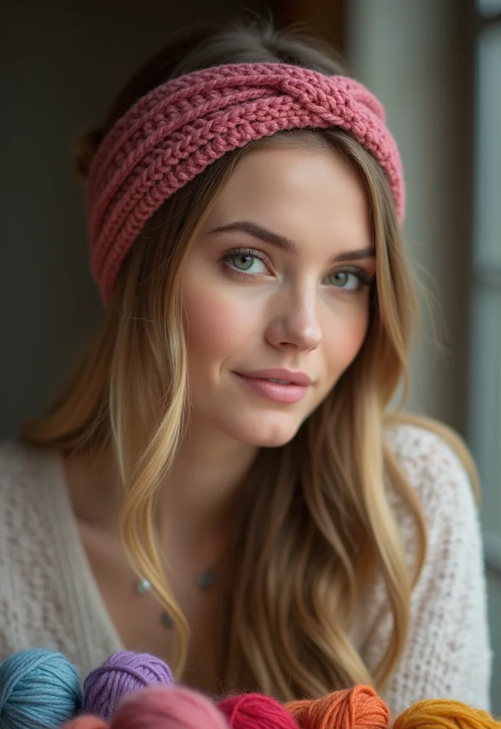 Crochet Headband Pattern Free: Easy DIY Guide with 17 Charming Visual Inspirations - 7. Textured Stitch Headband