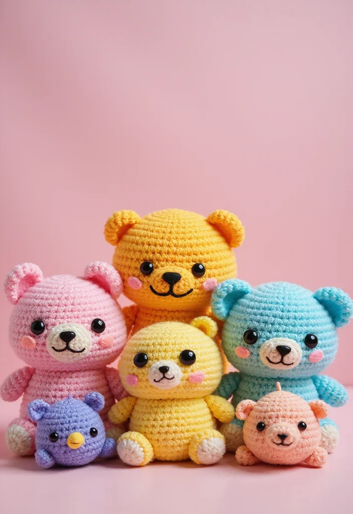 Crochet Keychain Pattern Free: Quick Mini Project Guide with 19 Fun Visual Inspirations - 1. Mini Amigurumi Animals