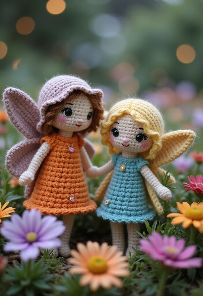 Crochet Plushies Pattern Free: Soft Toy Guide with 20 Whimsical Visual Inspirations - 11. Magical Fairies