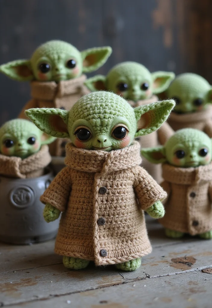 Crochet Plushies Pattern Free: Soft Toy Guide with 20 Whimsical Visual Inspirations - 13. Sweet Baby Yoda