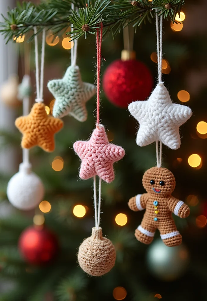 Crochet Plushies Pattern Free: Soft Toy Guide with 20 Whimsical Visual Inspirations - 17. Delightful Holiday Ornaments